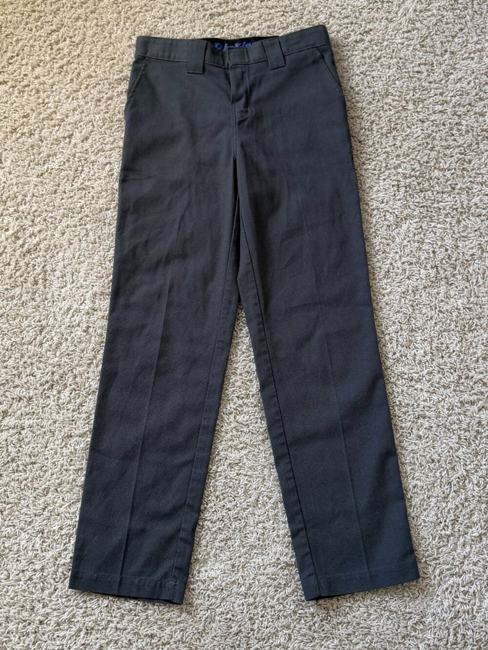 Dickies Boys Flex Waist Straight Pants Dark Gray Size 12
